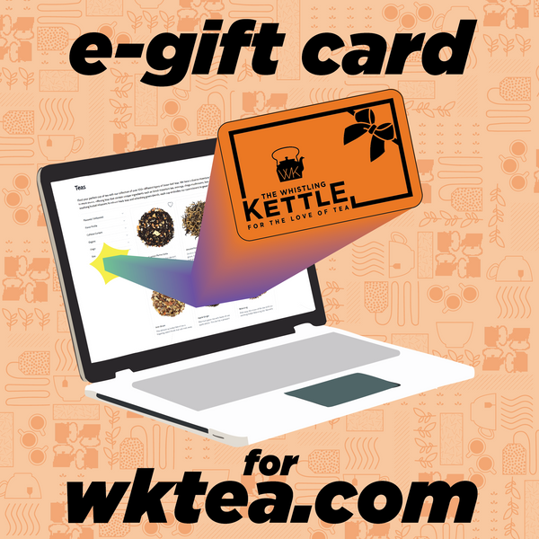 A drawing of a gift card coming out of a laptop