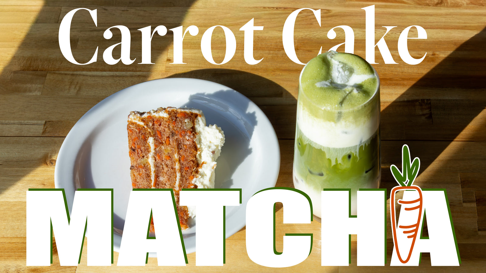 Carrot Cake Matcha Latte with Cream Cheese Cold Foam Recipe