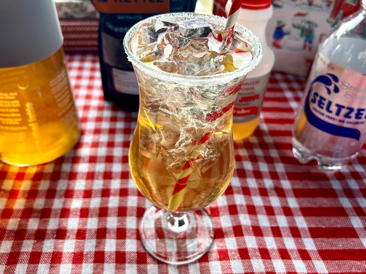 Day 8 of 12- Iced Apple Ginger a perfect spring spritzer