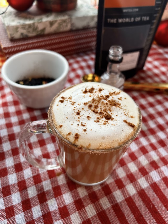 Day 3 of 12 - Creamy Cinnamon Chai Whiskey Latte Recipe