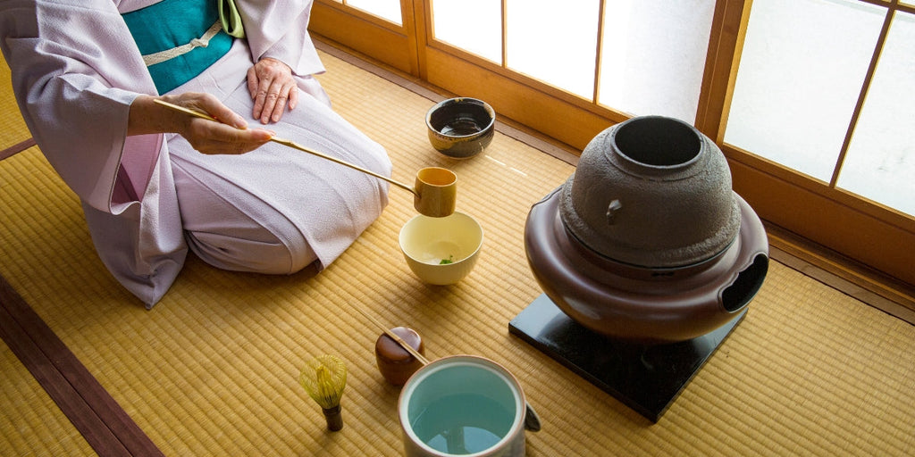 Japanese Matcha Tea Ceremony Set up