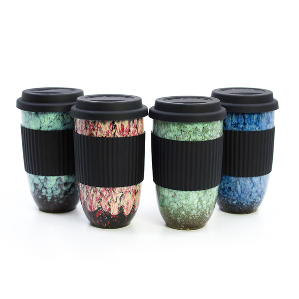 The Whistling Kettle Coffee & Tea Saucers Ceramic Bird's Egg Travel Mug