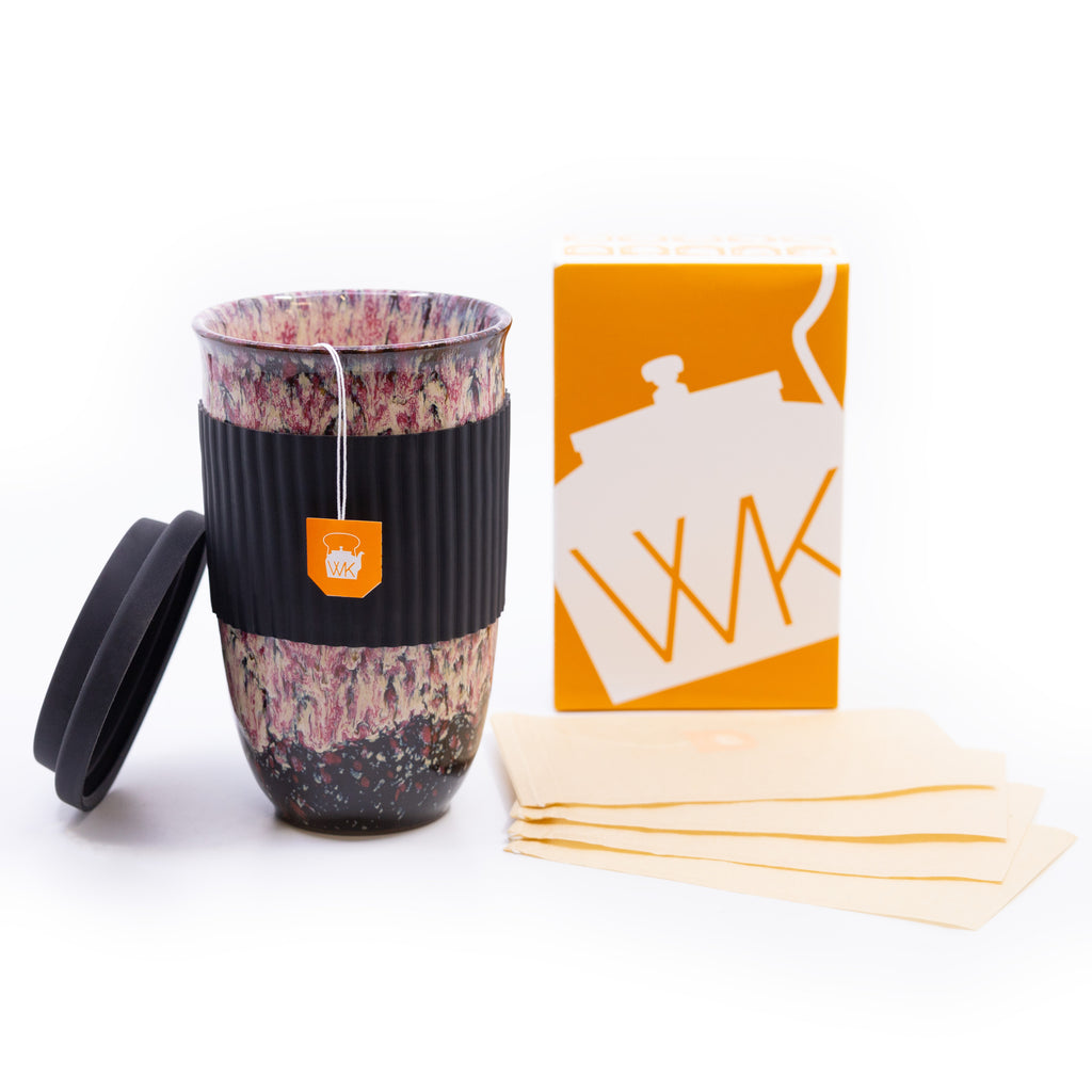 Ceramic Bird's Egg Cup and Tea Bag Bundle