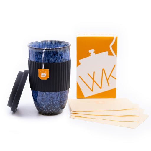 Ceramic Bird's Egg Cup and Tea Bag Bundle