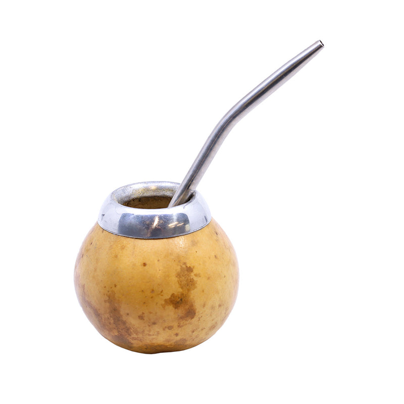 Mate Gourd and Straw Set