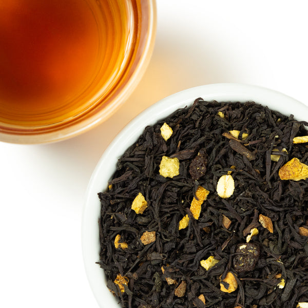 Oatmeal Raisin Cookie, loose leaf and brewed.