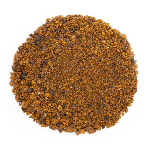 Top view of mound of Pure Chaga Tea