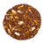 Top mound picture of The Whistling Kettle Vanilla Rooibos tea with almond slices and calendula petals.