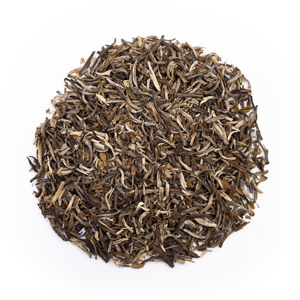 Top view of mound of White Eagle Long Life Tea