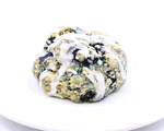 Animation of The Whistling Kettle Blueberries and Cream scone being eaten.