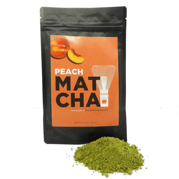 Feel peachy with this peach matcha - thewhistlingkettle.com