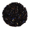 Top mound picture of The Whistling Kettle Earl Grey black tea with bergamot and cornflowers.