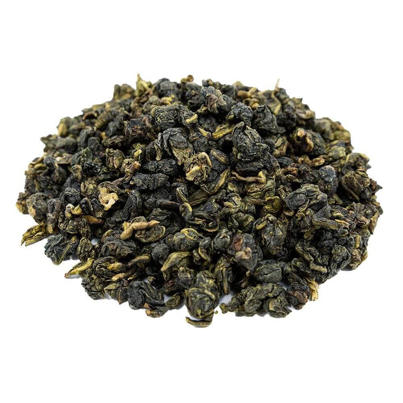 Side mound picture of The Whistling Kettle Jade Oolong tea.