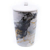 12oz Double Walled Porcelain Travel Cup with Stainless Steel Infuser