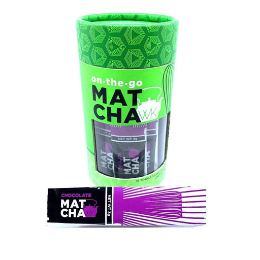 matcha chocolate sachets single serving portions