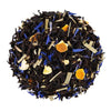 Top mound picture of The Whistling Kettle Russian Earl Grey black tea with orange peel and lemongrass.